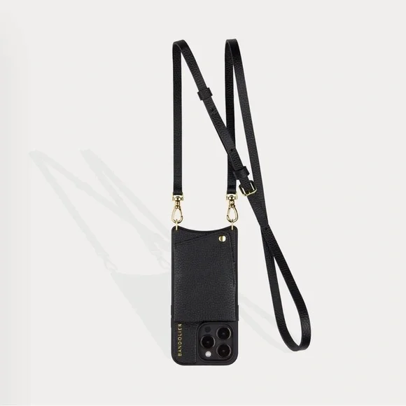 Bandolier Emma Crossbody Black/Gold.iPhone 12 Promax. Airpod case not included. - Picture 3 of 6